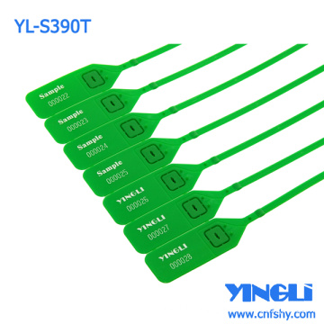 Disposable Customized Plastic Seal Tag with Metal Locking Insert